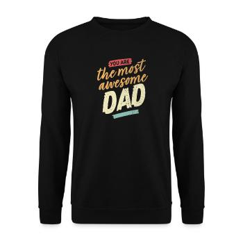 Father 's Day | Father's Day gift - Unisex Sweatshirt - black - Front - Alina (178cm) & Michal (187cm)