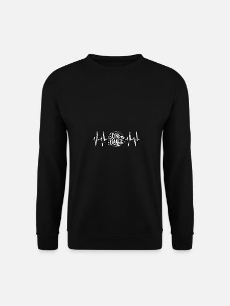 Line Dance Design für Tänzer und Tanzgruppe - Unisex Pullover - Schwarz