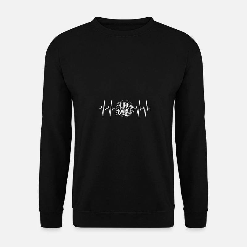 Line Dance Design für Tänzer und Tanzgruppe - Unisex Pullover - Schwarz