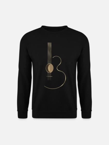 Acoustic Guitar Logo - Unisex Sweatshirt - black