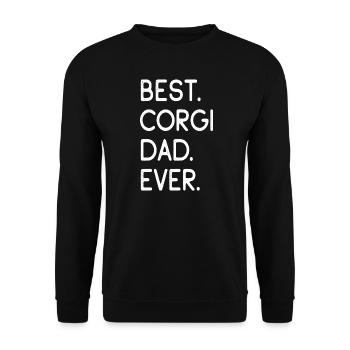 Pembroke Welsh Corgi - Unisex Sweatshirt - black - Front - Alina (178cm) & Michal (187cm)