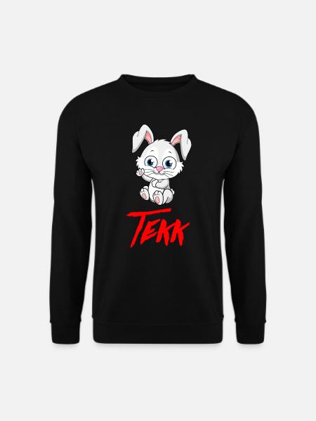 TEKK TEKKNO HARDTEKK TEKKE Süßer hase - Unisex Pullover - Schwarz