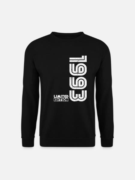 1993 Jahrgang Vintage Geburtstag Retro Geschenk - Unisex Pullover - Schwarz