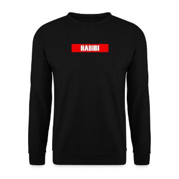 Habibi - Unisex Pullover - Schwarz - Vorne - Alina (178cm) & Michal (187cm)