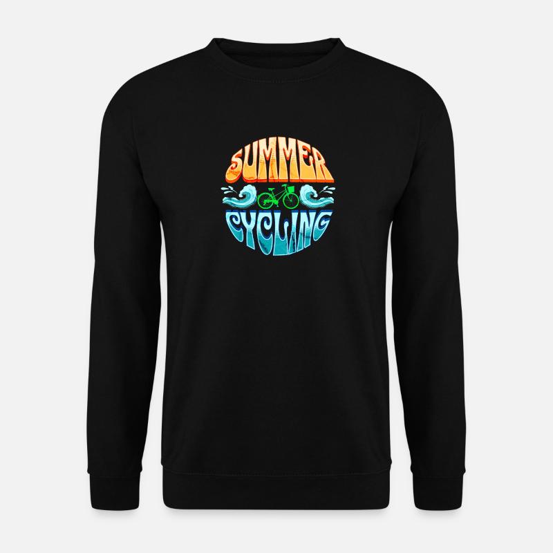 SUMMER GREEN CYCLING - Unisex Sweatshirt - black