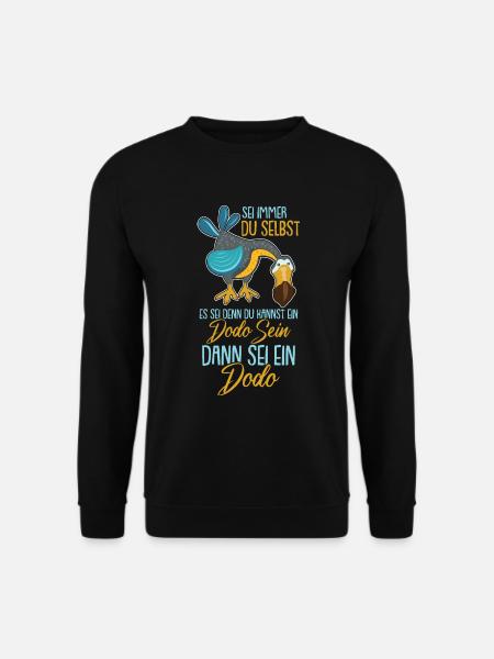 Retro Dodo Mauritius Vogel Dronte - Unisex Pullover - Schwarz