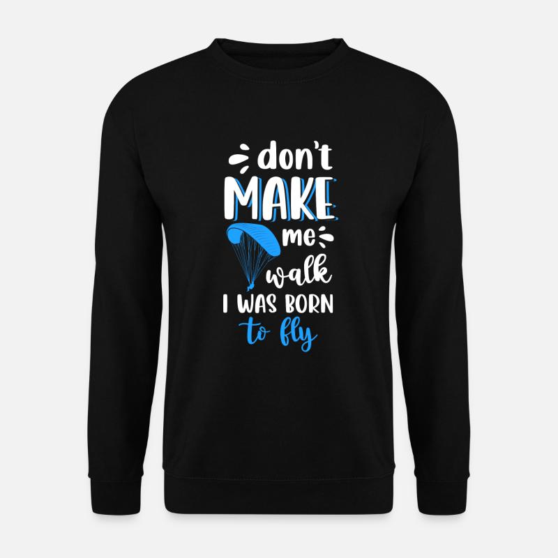 Parachute Hang Glider - Unisex Sweatshirt - black