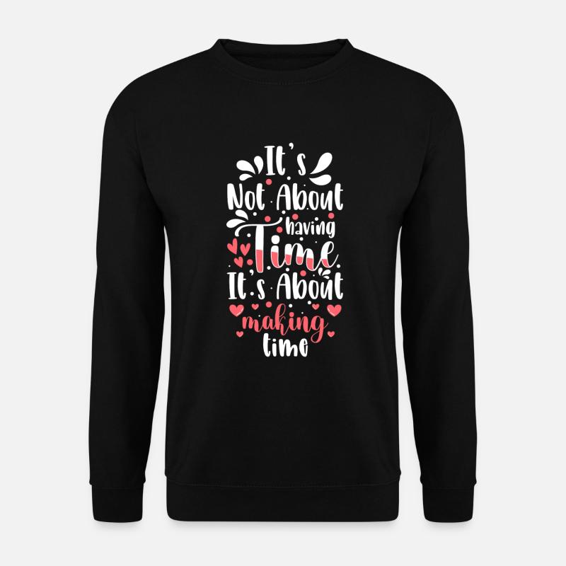 Uhr Zeichen Modern - Unisex Pullover - Schwarz