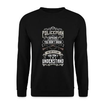 Commissaire voleur de Cop Tatort - Sweat-shirt Unisexe - noir - Devant - Alina (178cm) & Michal (187cm)