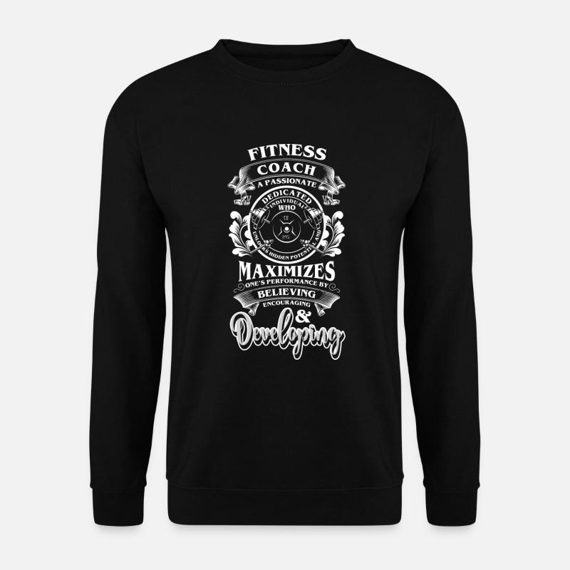Fitness trainers train training - Unisex Sweatshirt - black