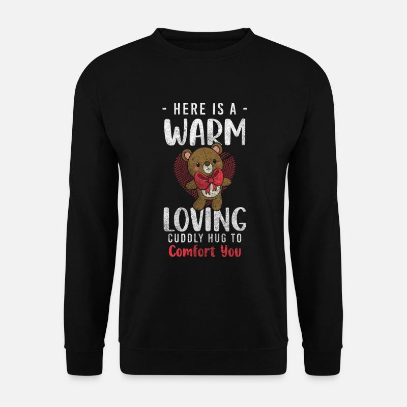 Teddy Bear Cuddly - Unisex Sweatshirt - black