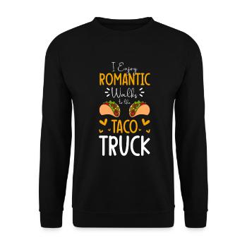 Tacos Mexico Delicious Burrito - Unisex Sweatshirt - black - Front - Alina (178cm) & Michal (187cm)
