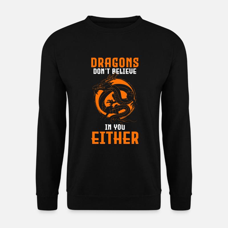 Fantasy Asia Fire Creature - Unisex Sweatshirt - black