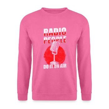 Fréquence vocale de l’émission de radio - Sweat-shirt Unisexe - rose - Devant