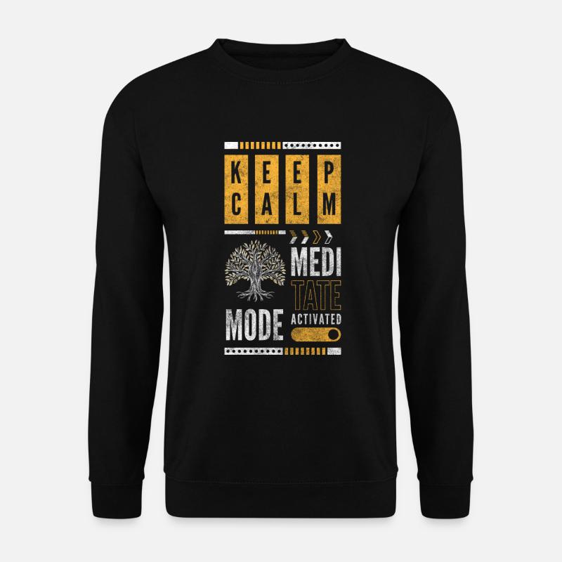 Yoga Relaxation Mindful Karma - Unisex Sweatshirt - black