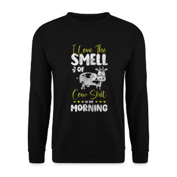 Élevage de vaches Taches de vaches - Sweat-shirt Unisexe - noir - Devant - Alina (178cm) & Michal (187cm)