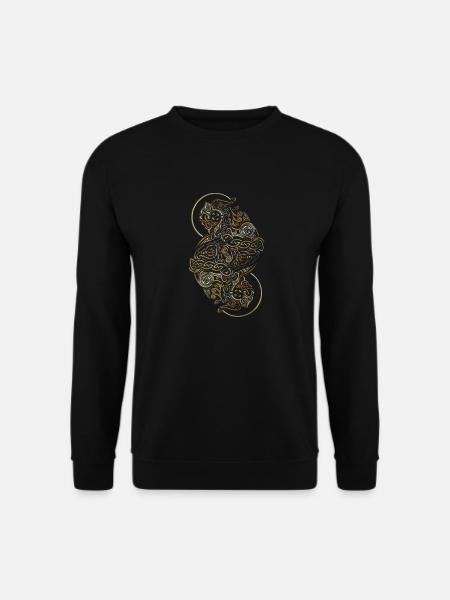 Groß Wikinger Ornament - Unisex Pullover - Schwarz