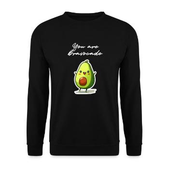 Vous êtes bravocado - Sweat-shirt Unisexe - noir - Devant - Alina (178cm) & Michal (187cm)