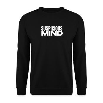 Suspicious Mind - Unisex Sweatshirt - black - Front - Alina (178cm) & Michal (187cm)
