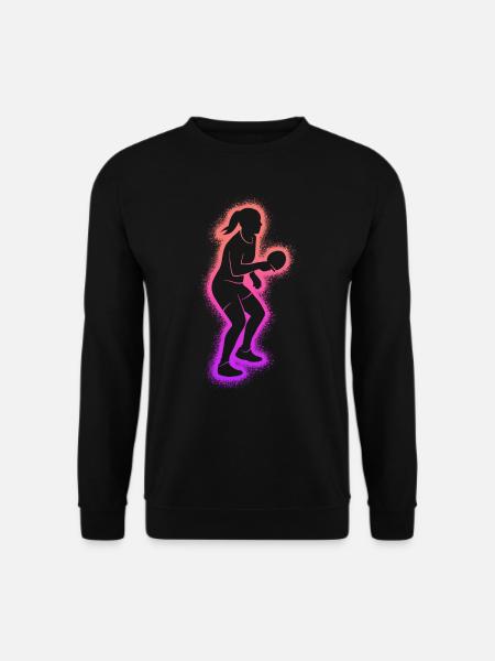 Tischtennis Spieler Mädchen Tischtennisspieler - Unisex Pullover - Schwarz