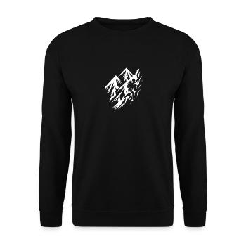 Grimpeurs sur la paroi rocheuse - Sweat-shirt Unisexe - noir - Devant - Alina (178cm) & Michal (187cm)