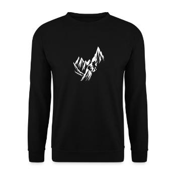 Équipe d'alpinistes - Sweat-shirt Unisexe - noir - Devant - Alina (178cm) & Michal (187cm)