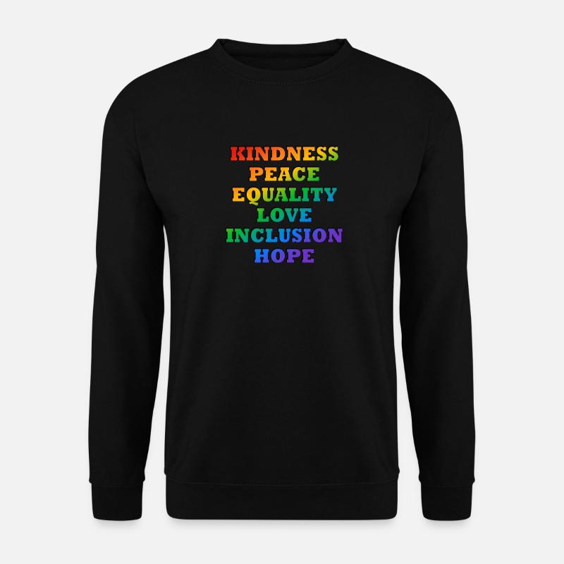 LGBTQ-Pride-Werte - Unisex Pullover - Schwarz