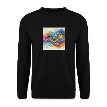 Good morning - Unisex Sweatshirt - black - Front - Alina (178cm) & Michal (187cm)