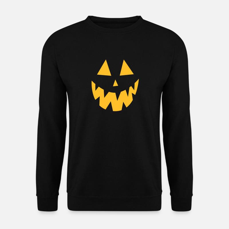 Crazy pumpkin face - Unisex Sweatshirt - black