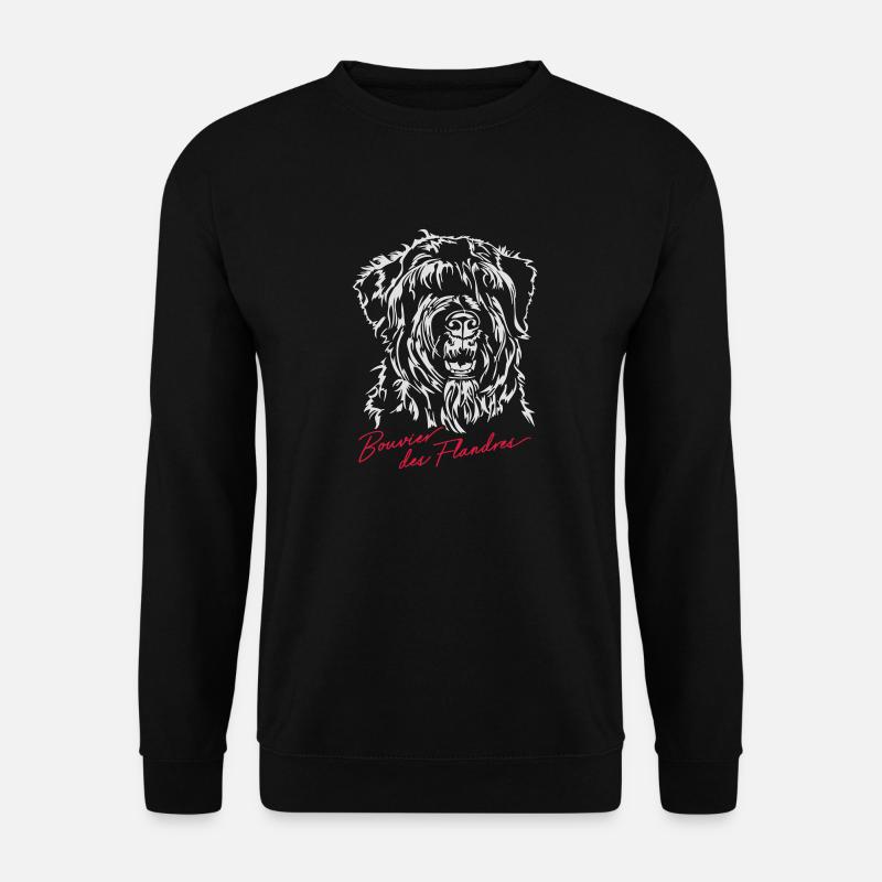 BOUVIER DES FLANDRES Hunde Hund Wilsigns - Unisex Pullover - Schwarz