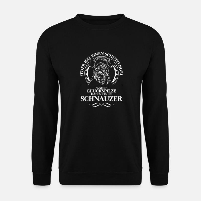 SCHNAUZER Schutzengel Wilsigns Geschenk Hund Hunde - Unisex Pullover - Schwarz