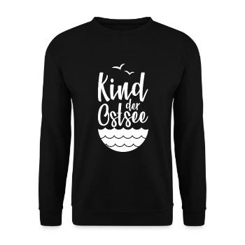 KIND DER OSTSEE KÜSTE DDR - Unisex Pullover - Schwarz - Vorne - Alina (178cm) & Michal (187cm)