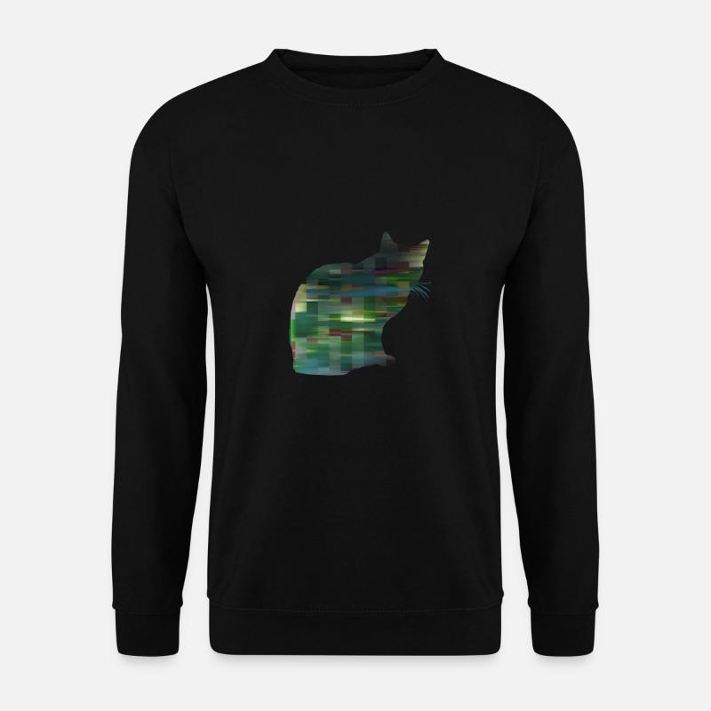 Katze gemustert 1 - Unisex Pullover - Schwarz