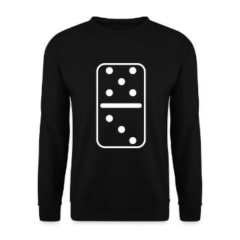 Dominostein Domino Stein Gruppen Kostüm 5 3 - Unisex Pullover - Schwarz - Vorne - Alina (178cm) & Michal (187cm)