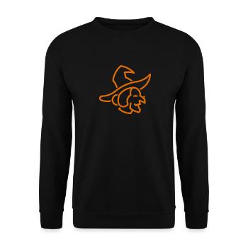 Hexe - Unisex Pullover - Schwarz - Vorne - Alina (178cm) & Michal (187cm)