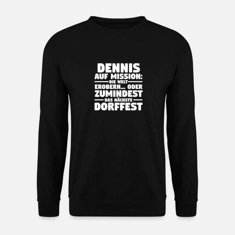First name Dennis - Unisex Sweatshirt - black