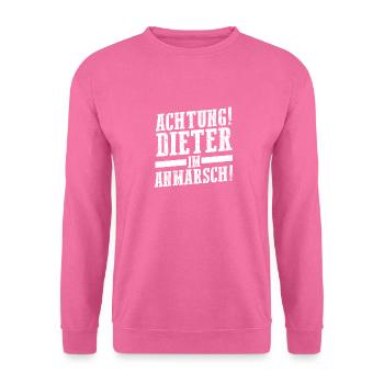 Vorname Dieter - Unisex Pullover - Pink - Vorne