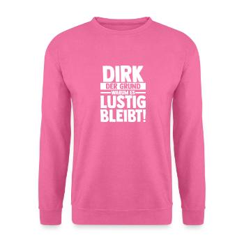 Prénom Dirk - Sweat-shirt Unisexe - rose - Devant