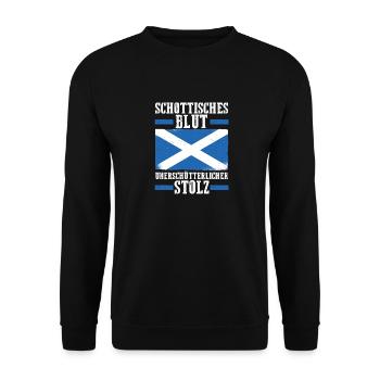 Ecossais Ecosse Ecosse Ecosse - Sweat-shirt Unisexe - noir - Devant - Alina (178cm) & Michal (187cm)