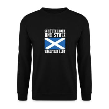 Scots Scottish Scotland - Unisex Sweatshirt - black - Front - Alina (178cm) & Michal (187cm)