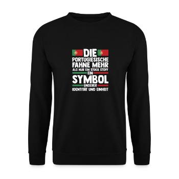 Portugiesen Portugal - Unisex Pullover - Schwarz - Vorne - Alina (178cm) & Michal (187cm)