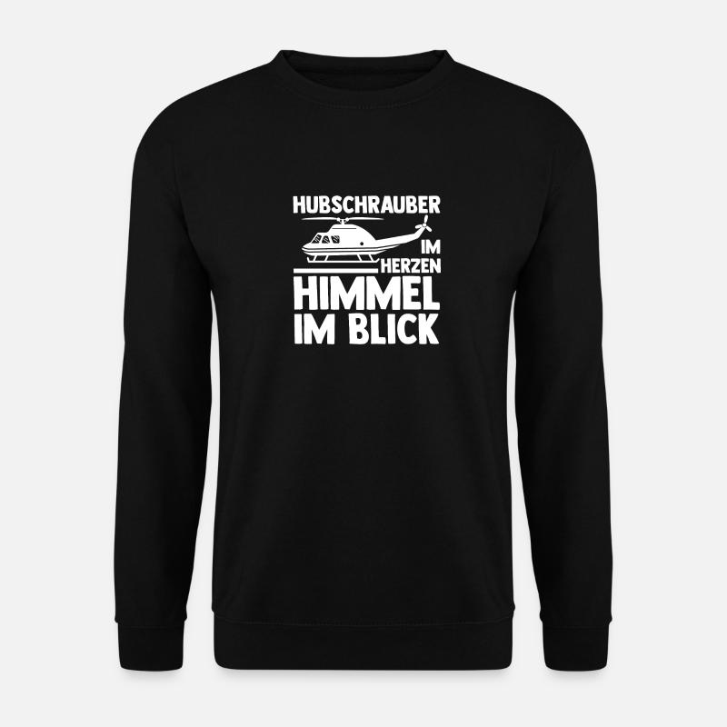 Pilote Hélicoptère Hélicoptère - Sweat-shirt Unisexe - noir