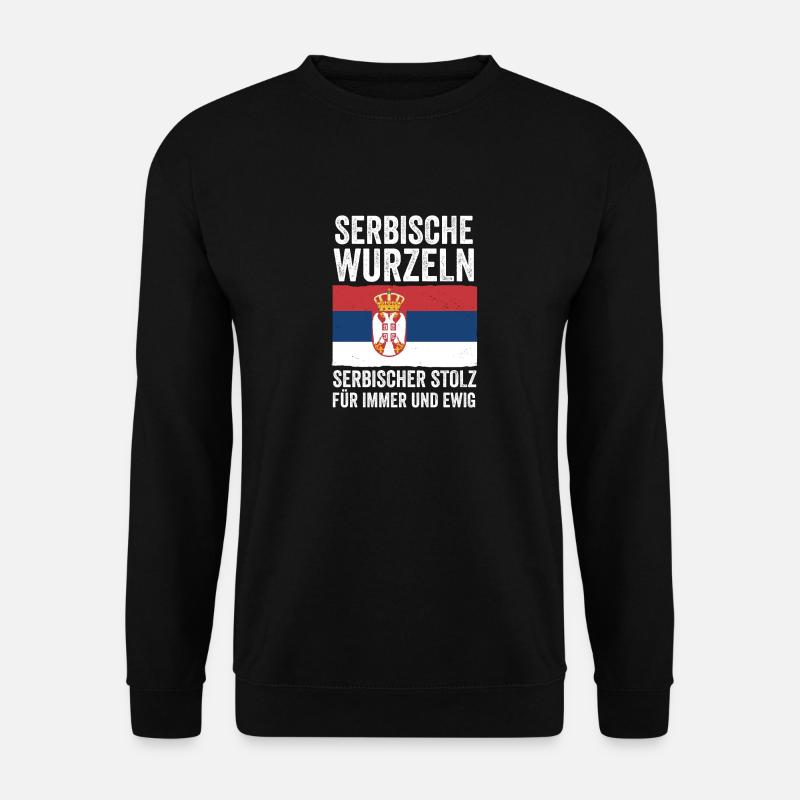 Serbe Serbe Serbie - Sweat-shirt Unisexe - noir