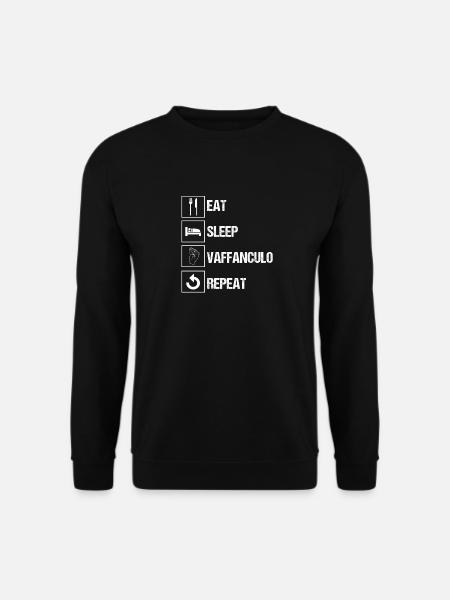 Italy Italian Vaffanculo - Unisex Sweatshirt - black