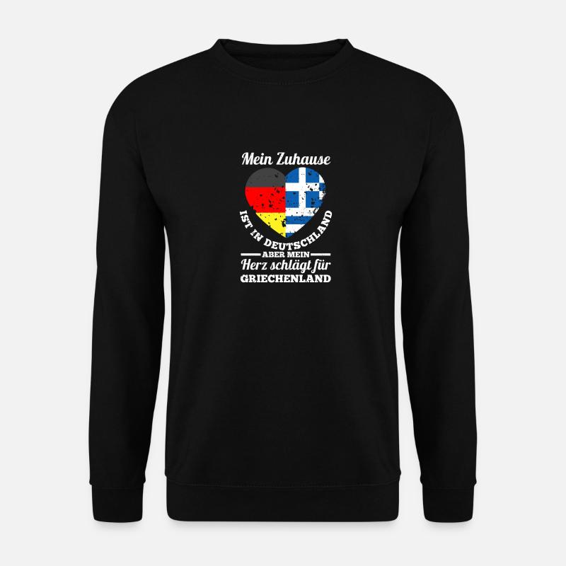 Greece Germany Greece - Unisex Sweatshirt - black