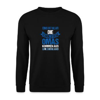 Mamie grecque grand-mère Grèce - Sweat-shirt Unisexe - noir - Devant - Alina (178cm) & Michal (187cm)