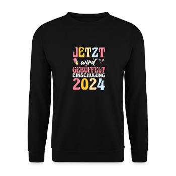 Inscription des écoliers de 1ère année pour la rentrée scolaire - Sweat-shirt Unisexe - noir - Devant - Alina (178cm) & Michal (187cm)