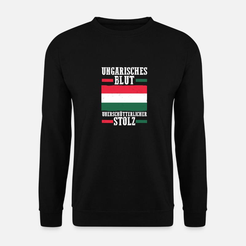 Ungar Ungarisch Ungarn - Unisex Pullover - Schwarz
