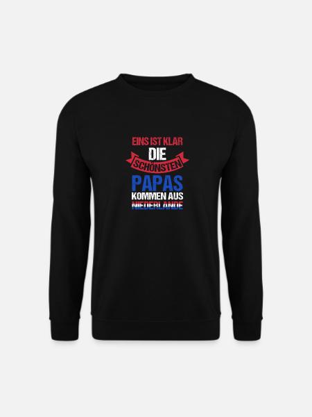 Holland Far Far Fars dag Hollandsk Hollandsk - Unisex sweater - sort