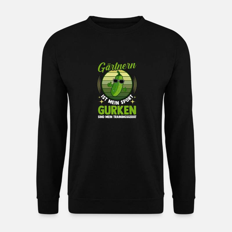 Gärtner Gurke Bauer Garten - Unisex Pullover - Schwarz